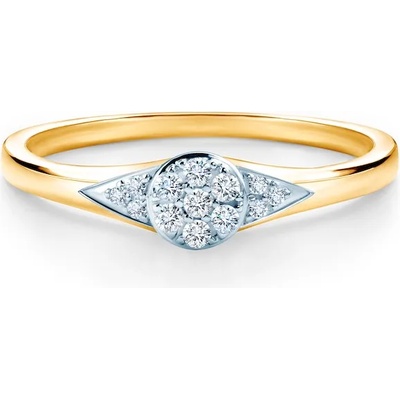 SAVICKI Годежен пръстен Savicki: двуцветно злато, диаманти