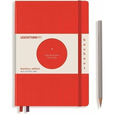 Zápisník Red A5 Medium Bauhaus Edition tečkovaný