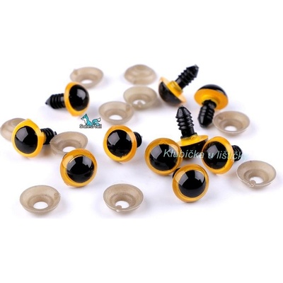 Bezpečnostní oči 14mm žluté
