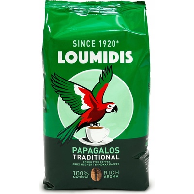 Loumidis MLETÁ KÁVA ŘECKÁ TRADIČNÍ 100% NATURANLA ČERSTVĚ PRAŽENÁ 490 g