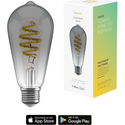 Hombli Smart LED žiarovka ST64 CCT Filament HBEB-0211 Wi-Fi E27 Smoke/Warm White