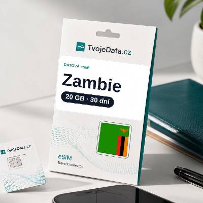 eSIM Zambie 20 GB / 29 dní