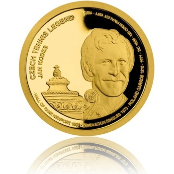 Česká mincovna Zlatá čtvrtuncová mince České tenisové legendy Jan Kodeš 7,78 g