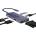 OBERSTER Докинг станция OBERSTER 6-in-1, USB Type-C, VGA, HDMI, 2 USB 2.0, SD/TF Card Reader, Сива | YL-HB101 (YL-HB101)
