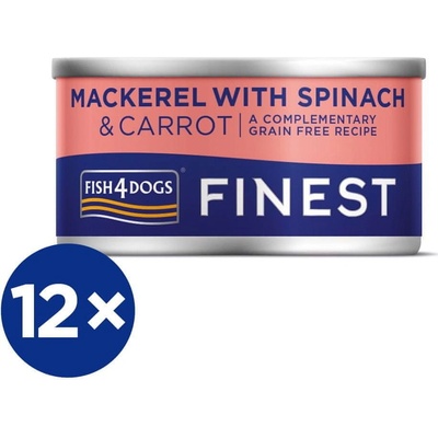 Fish4Dogs Finest s tuňákem sladkými bramborami a zelenými fazolkami 12 x 85 g
