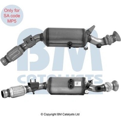 Filtr sazových částic, výfukový systém BM CATALYSTS BM11461H BM11461H