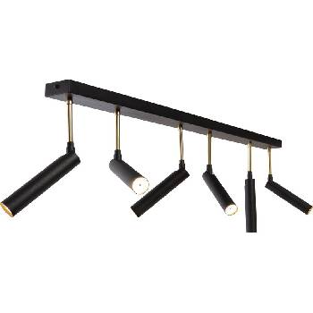 Kaspa Таванна или стенна лампа Lars 6 черно-златиста (50720605)