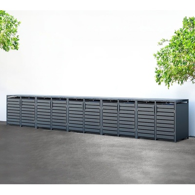 Westmann Kubus 10 10x240L 660x80x116 cm antracitová