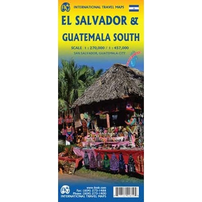 El Salvador & Guatemala South - přehledová mapa