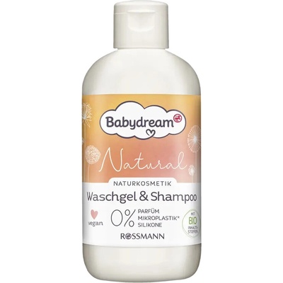 Babydream Dětský sprchový gel a šampon Natural 250 ml