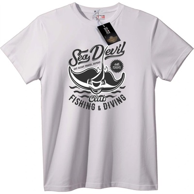 NOONEBRAND Тениска Sea Devil Club риболов и гмуркане - 2XL, Black