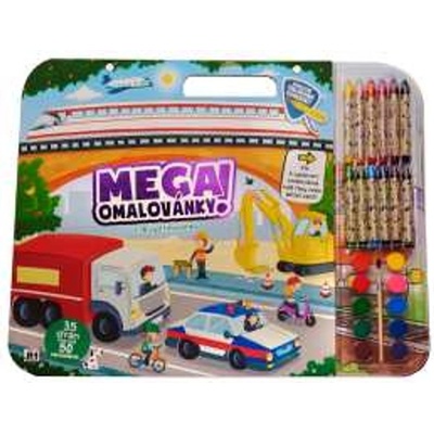 Mega omalovánkový set Doprava