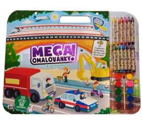 Mega omalovánkový set Doprava