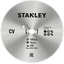 Stanley 10215 Pilový kotouč pro příčné řezy 190 x 16 mm, 100 zubů