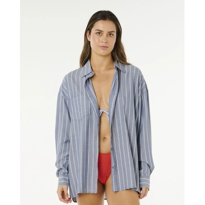 Rip Curl BEACH DAYS PINSTRIPE SHIRT Dusty Blue