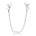 California Exotics Crystal Chain Nipple Clamps Silver
