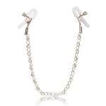 California Exotics Crystal Chain Nipple Clamps Silver