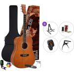 SX SD104KBR Premium SET Brown Акустична китара