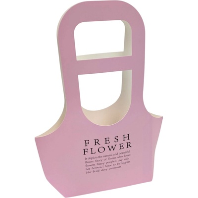 Floristická taška FB058 17x7,5x32,5cm 10 kusů v balení - 15 pudrově růžová