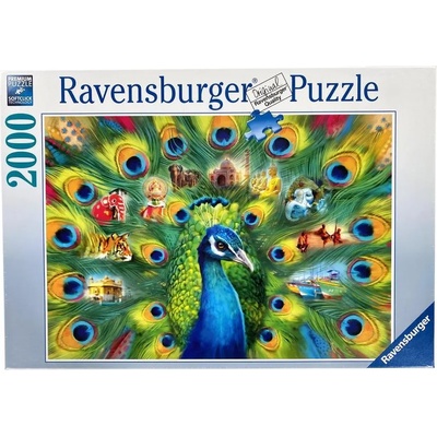 Ravensburger Пъзел Ravensburger от 2000 части - Паун (16567)