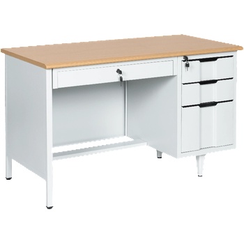 Carmen Метално бюро Carmen CR-1310 K - сиво / бук (3580311)