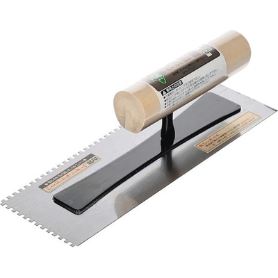 Japonské zubaté hladítko s 3 mm zářezy AKAKANECHOU - 240 mm