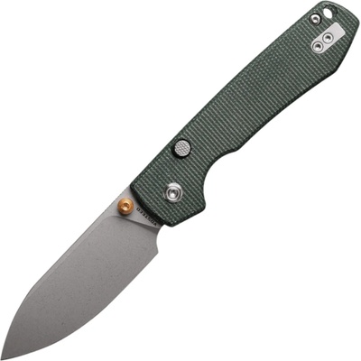 Vosteed Raccoon(Top Liner Lock) 14C28N Stonewash Green Micarta A2904
