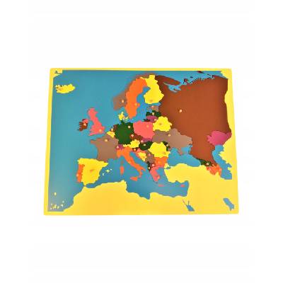Puzzle Montessori pin mapa Európy (Puzzle Montessori pin mapa Európy)