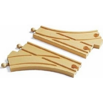 Bigjigs Rail T výhybka drevenej vláčkodráhy 2ks