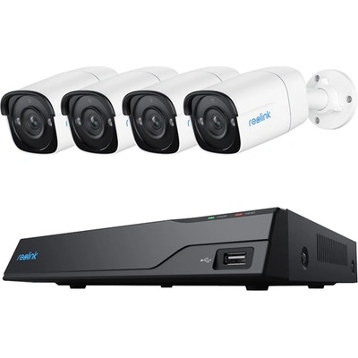 Reolink Комплект IP камери Reolink NVS8-5MB4 5MP с 4 тръбни камери и вграден твърд диск с капацитет 2 TB (NVS8-5MB4)