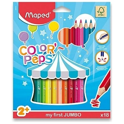 Maped Color peps Jumbo pastelky 18