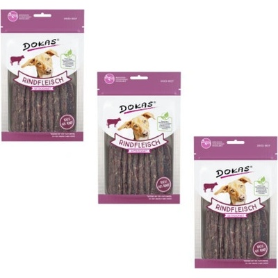 Dokas Dog Hovězí plátky 3 x 70 g
