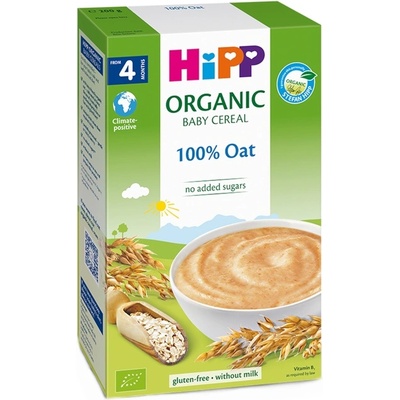 Hipp Био безмлечна инстантна каша Hipp - Овес, 4 м+, 200 g (3017)