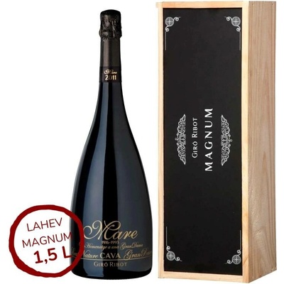 Giró Ribot Cava MARE Gran Reserva Magnum Brut Nature 2018 12% 1,5 l (dřevěný box)