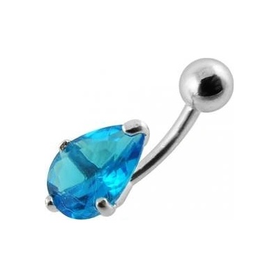 Šperky4U stříbrný piercing do pupíku kapka BP01010-Q