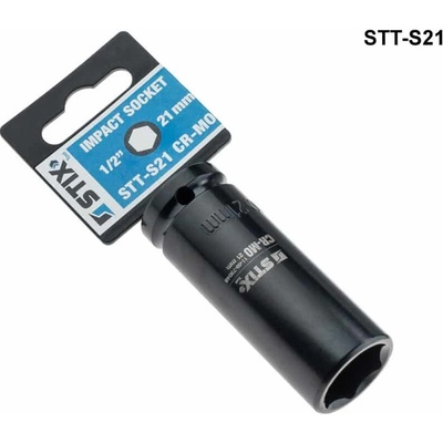 Nástrčný klíč na kolové šrouby a matice STIX STT-S21, CR-MO/21 mm na litá kola, hlava 1/2"
