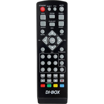 Diaľkový ovládač DI-WAY DI-BOX DVB-T2 V3 HEVC H.265