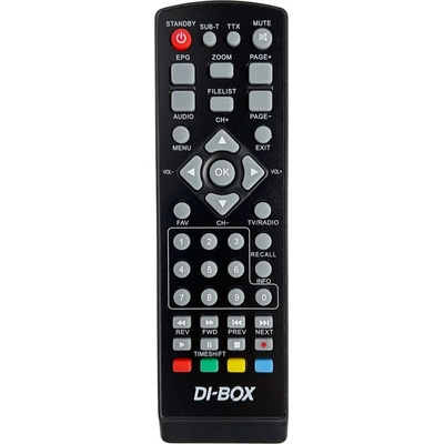 Diaľkový ovládač DI-WAY DI-BOX DVB-T2 V3 HEVC H.265