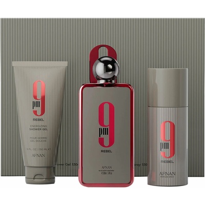 Afnan 9 PM Afnan 9 PM Rebel EDP 100 ml + deodorant s parfumáciou 150 ml + sprchový gél s parfumáciou 150 ml