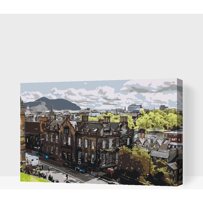Vymalujsisam.cz Malování podle čísel Edinburgh Velikost 40 x 60 cm Rámování Na kartonové desce