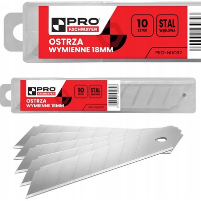 Náhradné čepele PRO Fachmayer oceľ 60C 18 mm 0,5 mm 10 ks PRO-NU037