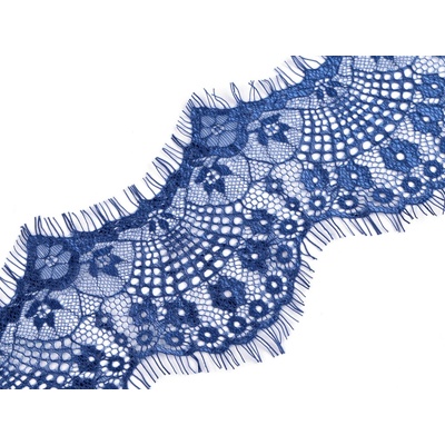 Francouzská krajka šíře 12 cm Varianta: 5 modrá, Balení: 3 m 43581/86977/235390 – Zboží Mobilmania