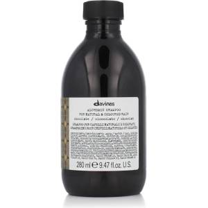 Davines Alchemic Shampoo For Natural & Coloured Hair Cooper 280 ml цвят Chocolate - тъмнокафяви или черни нюанси
