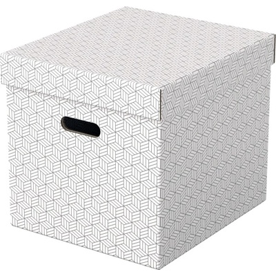 ESSELTE Кутия за съхранение ESSELTE Home cubic бяла 3бр/опаковка 628288 (628288)