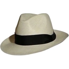 Carlsbad Hat Co. Luxusní panamský klobouk Panama Fedora se stuhou Panama Classci