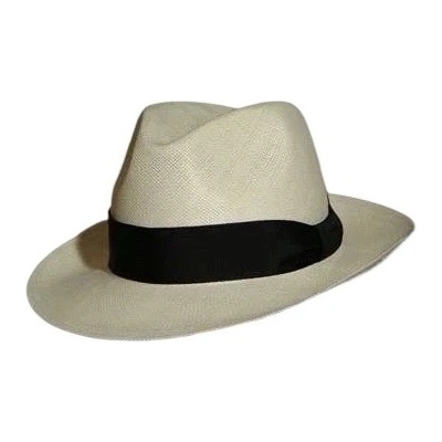 Carlsbad Hat Co. Luxusní panamský klobouk Panama Fedora se stuhou Panama Classci