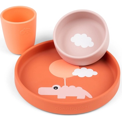 Done by deer Детски съдове Happy Clouds 3 части (1539736)