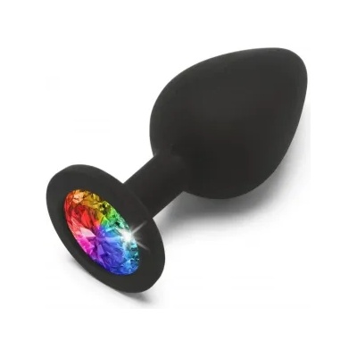 ToyJoy Анален разширител от силикон с кристал Rainbow Booty Jewel M