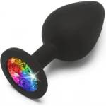 ToyJoy Анален разширител от силикон с кристал Rainbow Booty Jewel M