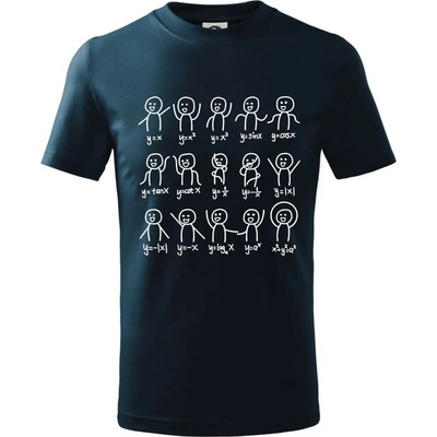 Algebra dance tričko detské tmavomodrá